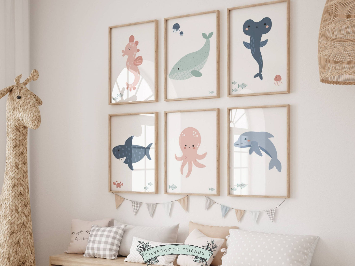 Sea Animals Ocean Nursery Prints