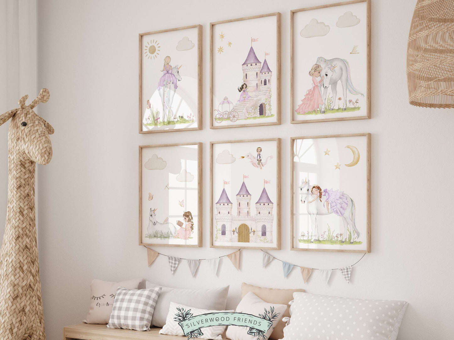 Unicorn Nursery Prints Set of 6