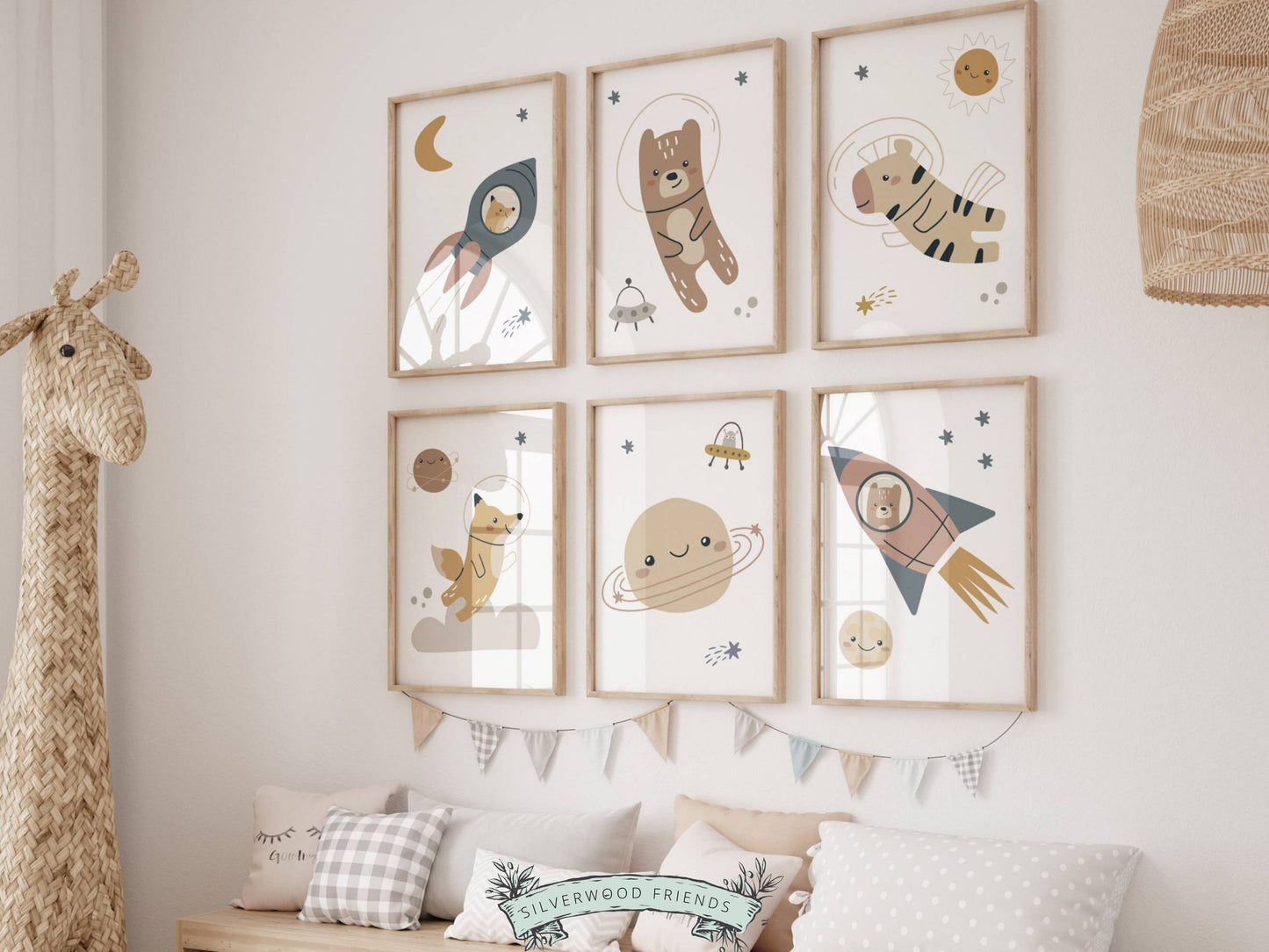 Outer Space Boho Nursery Prints