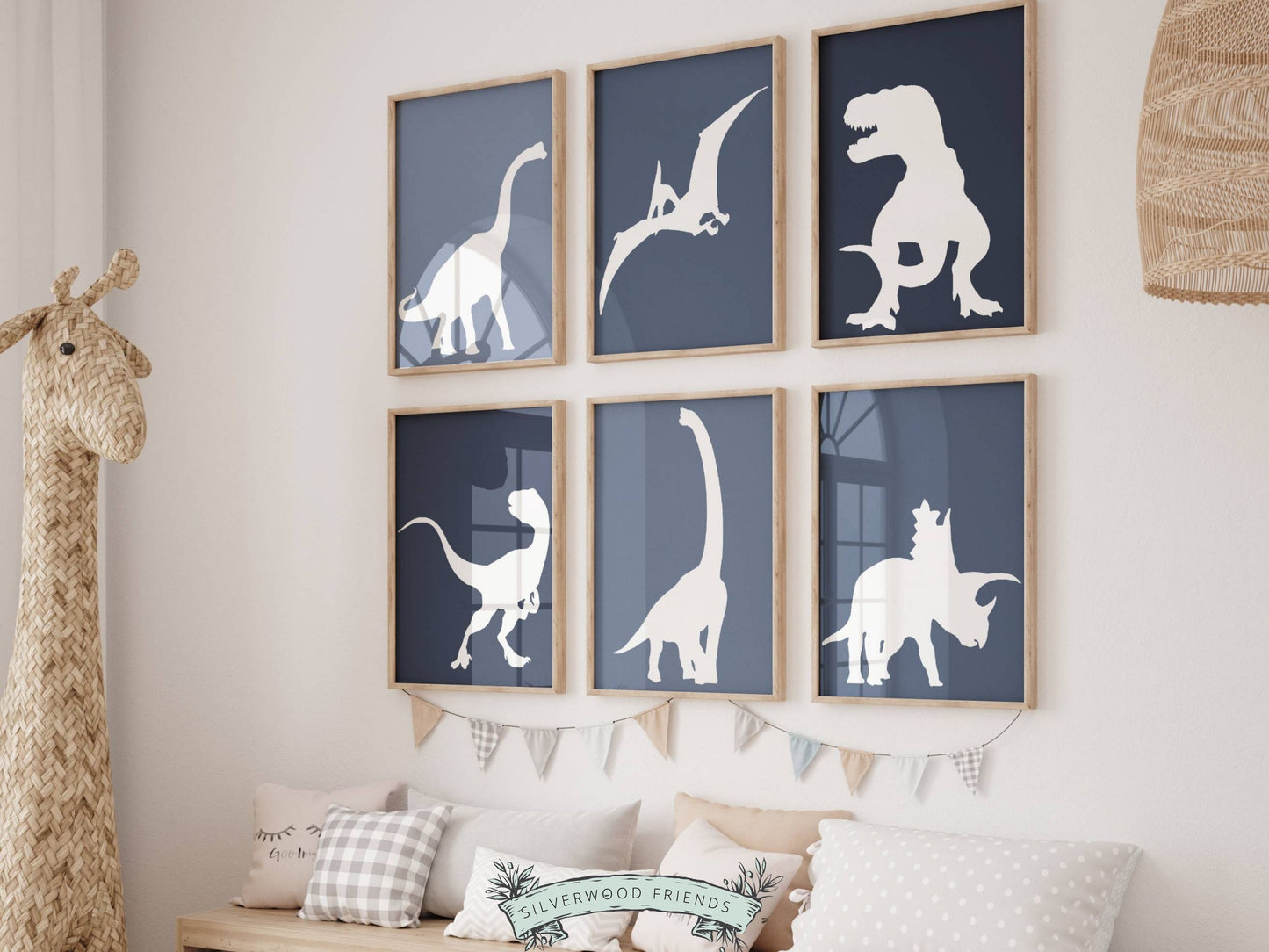 Dinosaur Nursery Prints Set of 6