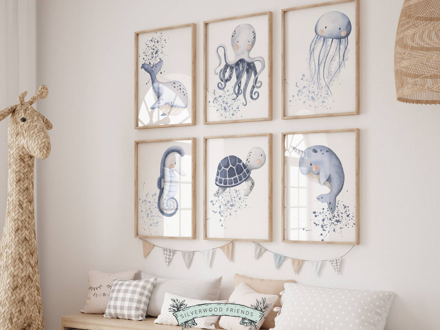 Ocean Animal Nursery Prints