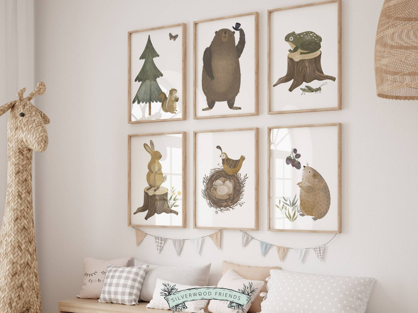 Forest Animal Nursery Prints