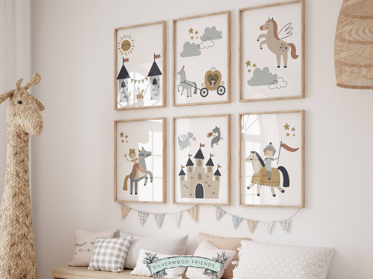 Set of 6 Fairytale Nursery Prints