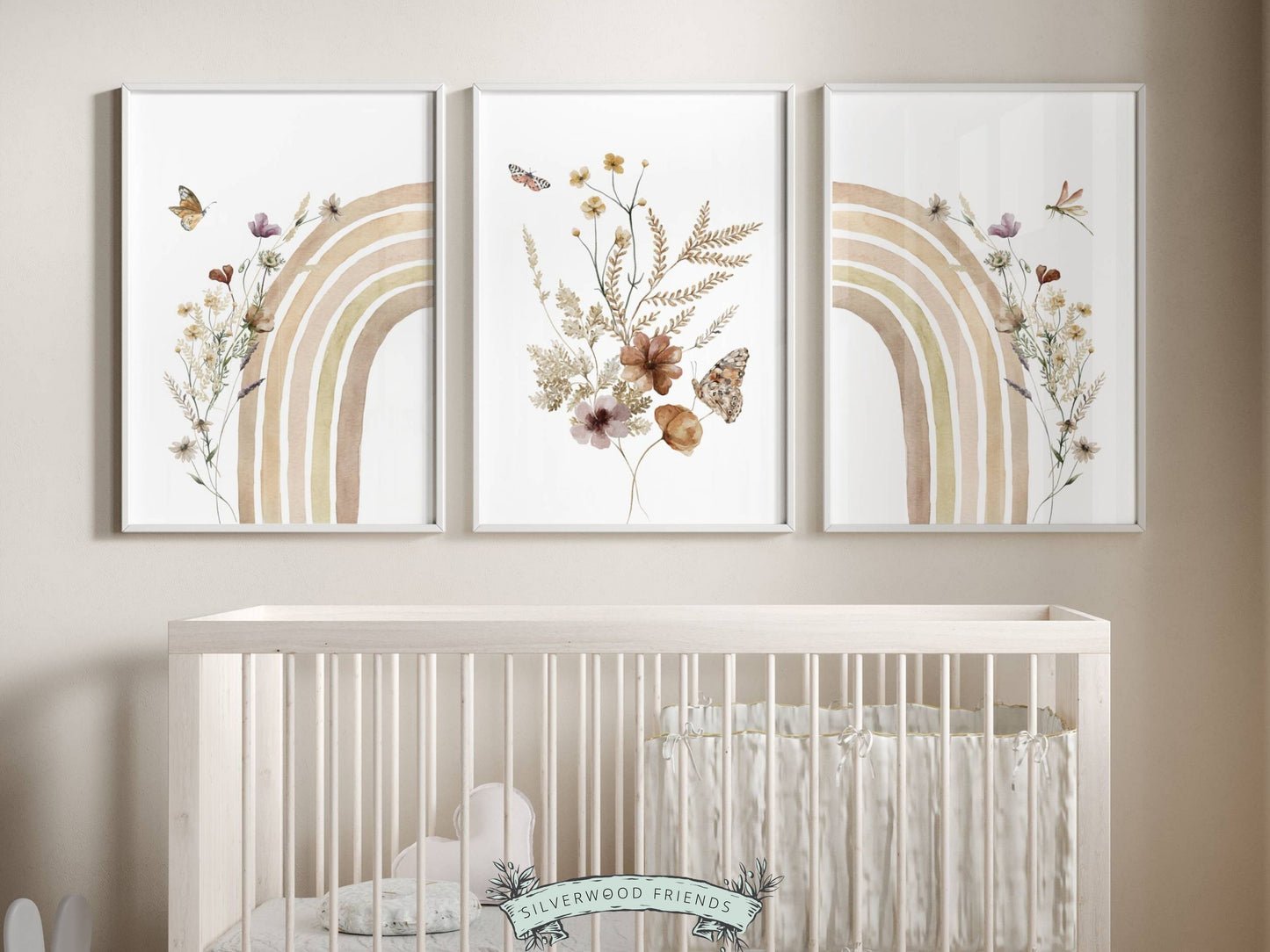 Rainbow Wildflower Nursery Prints