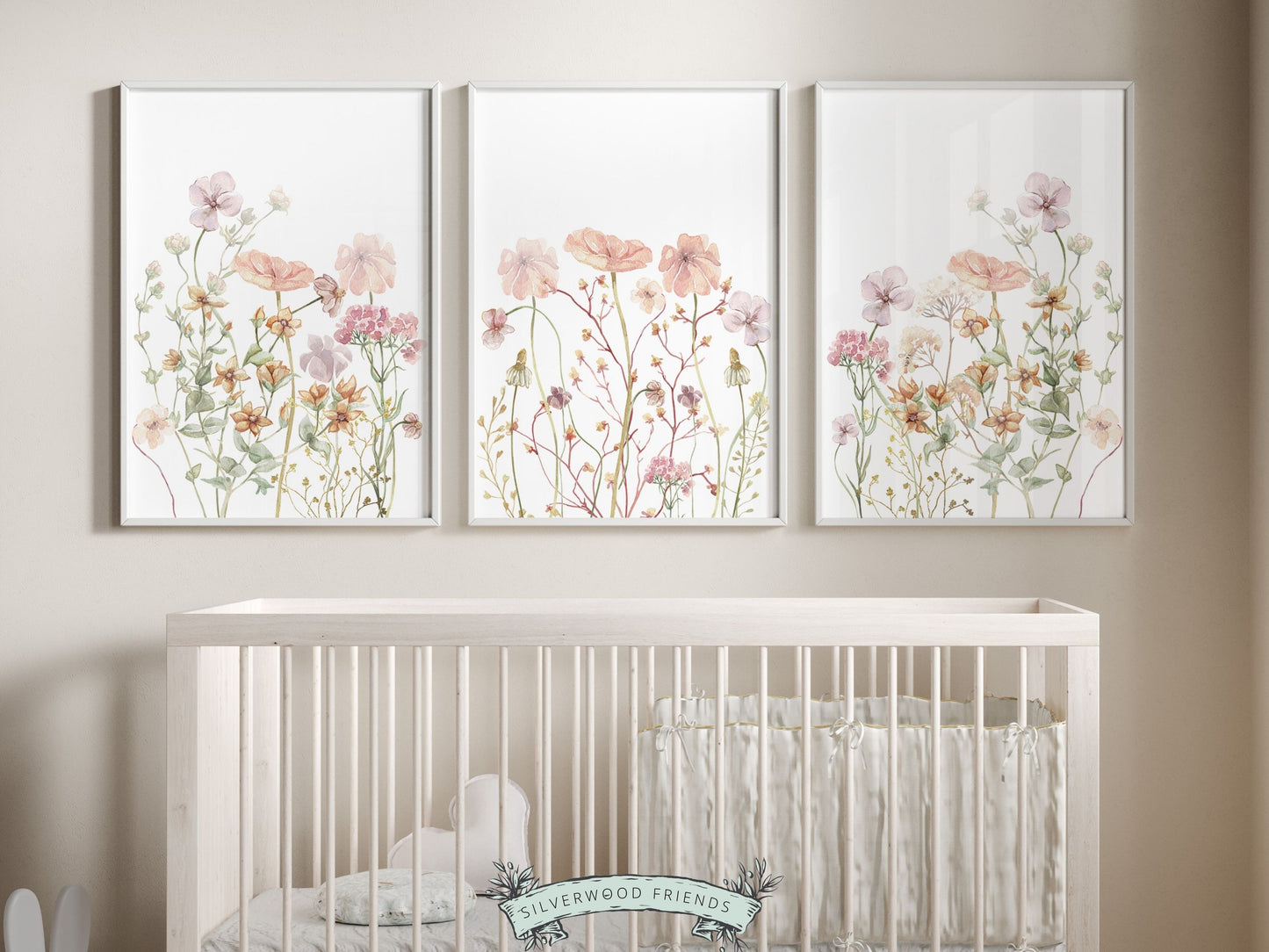 Wildflower Nursery Print Set