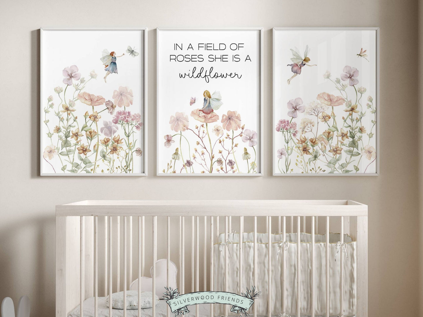 Wildflower Fairy Nursery Print Set