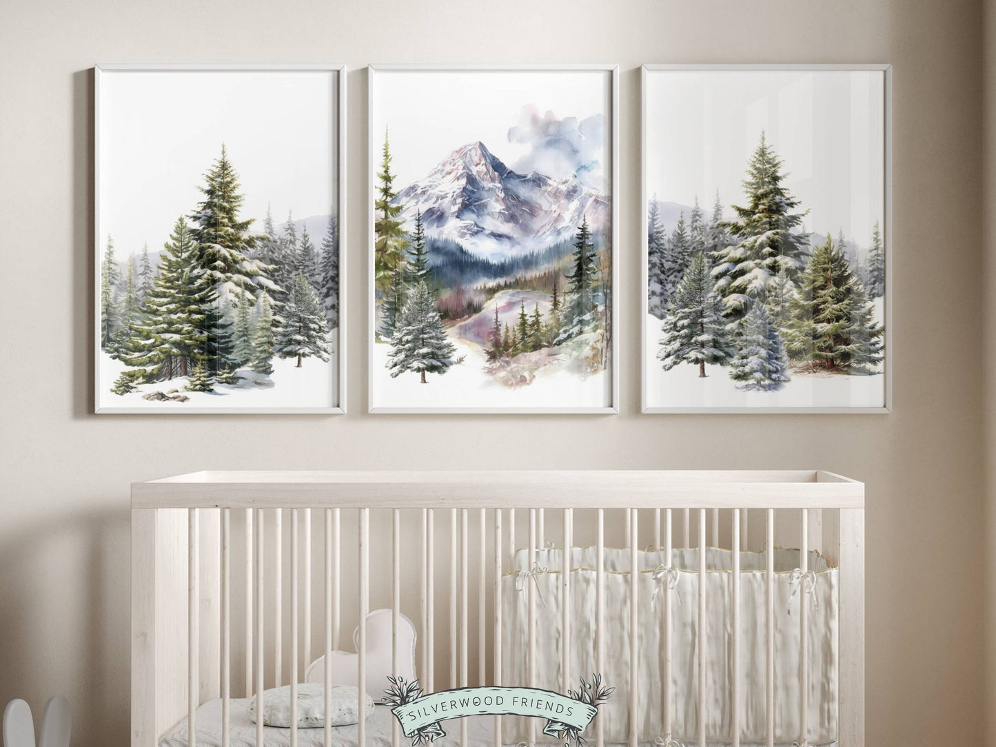 Winter Mountain Print Set