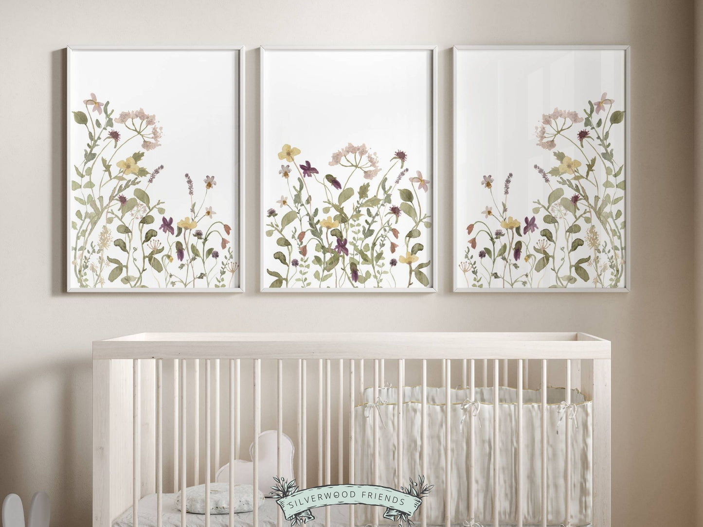 Girls Floral Nursery Prints