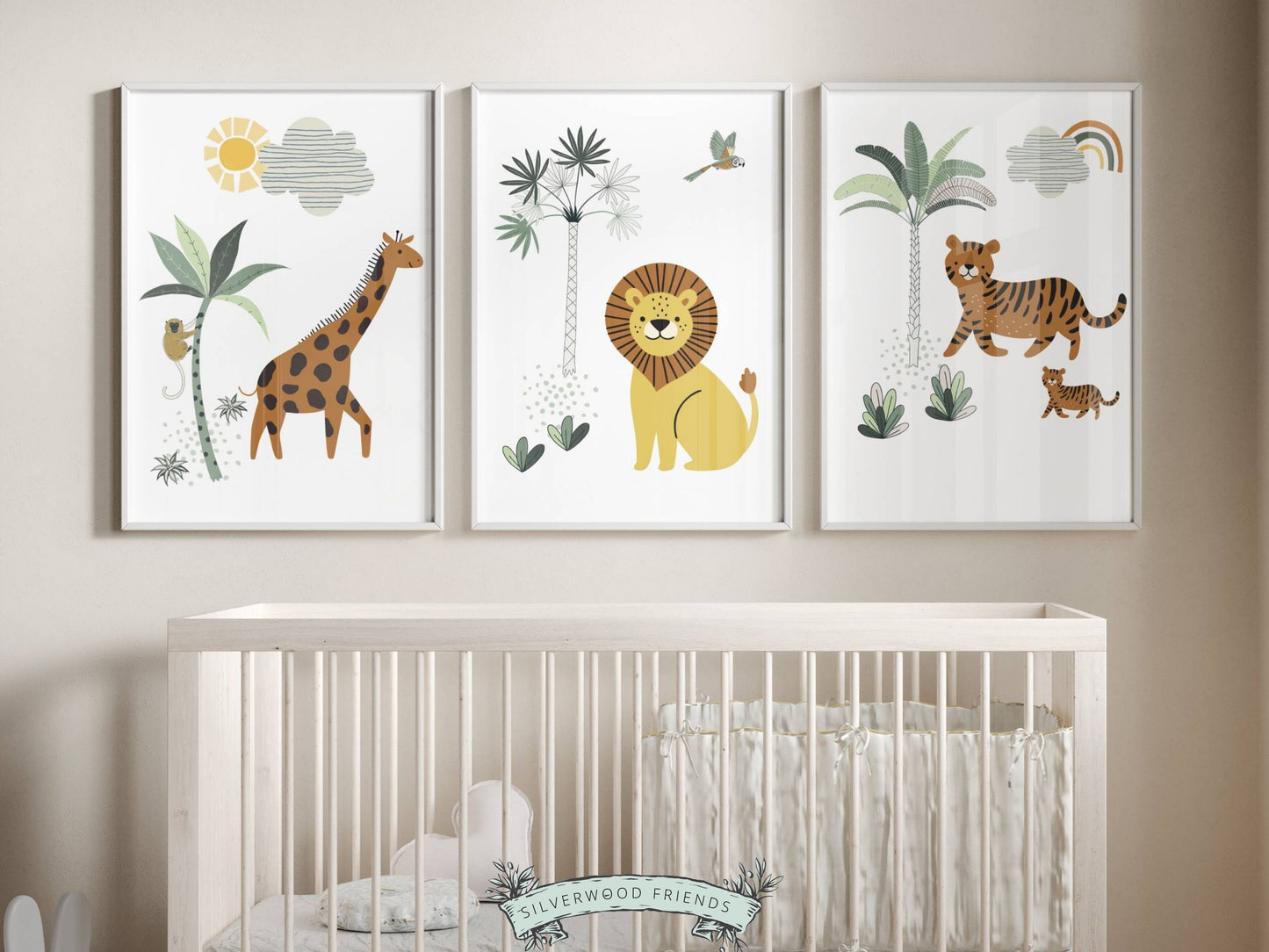 Safari Nursery Print Set of 3