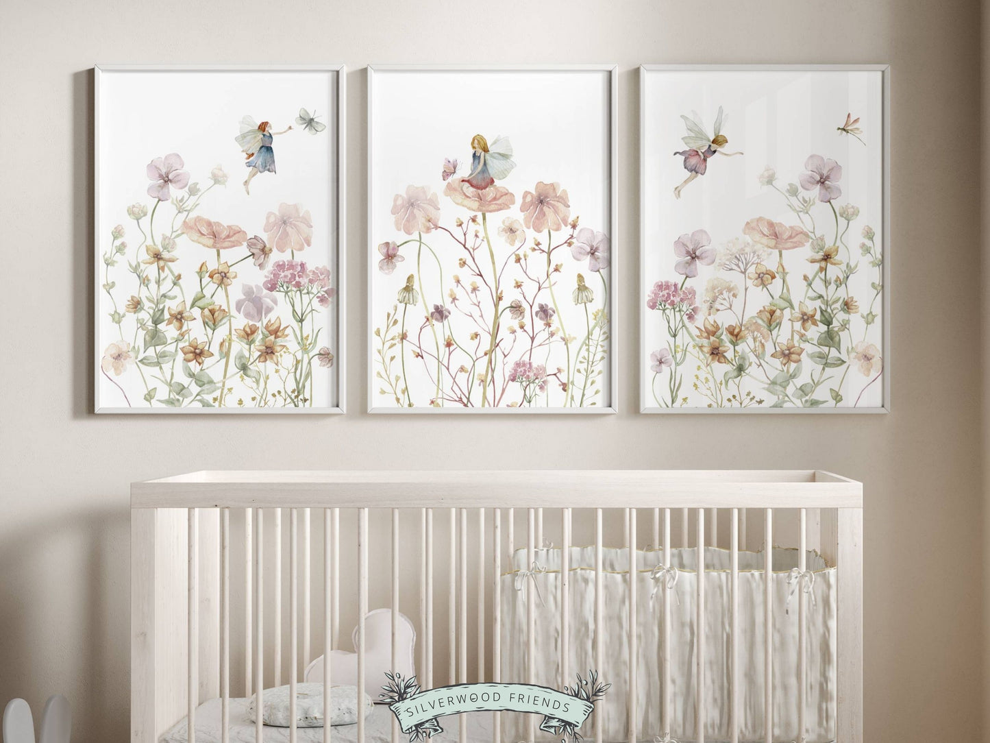 Wildflower Fairy Nursery Prints