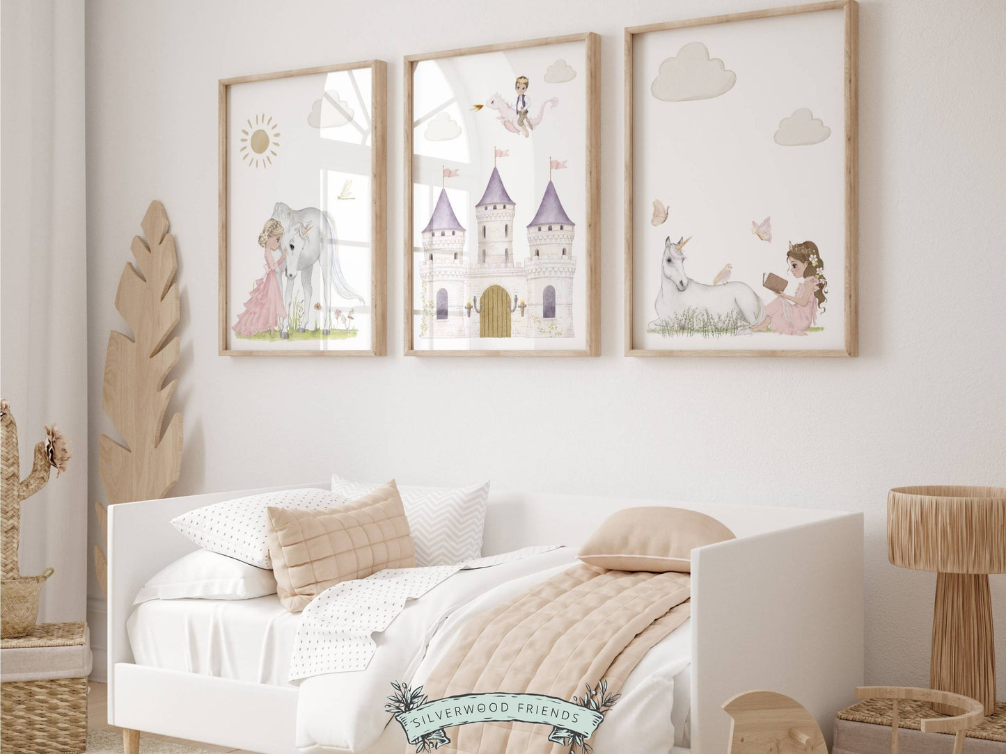 Princess Unicorn Nursery Prints