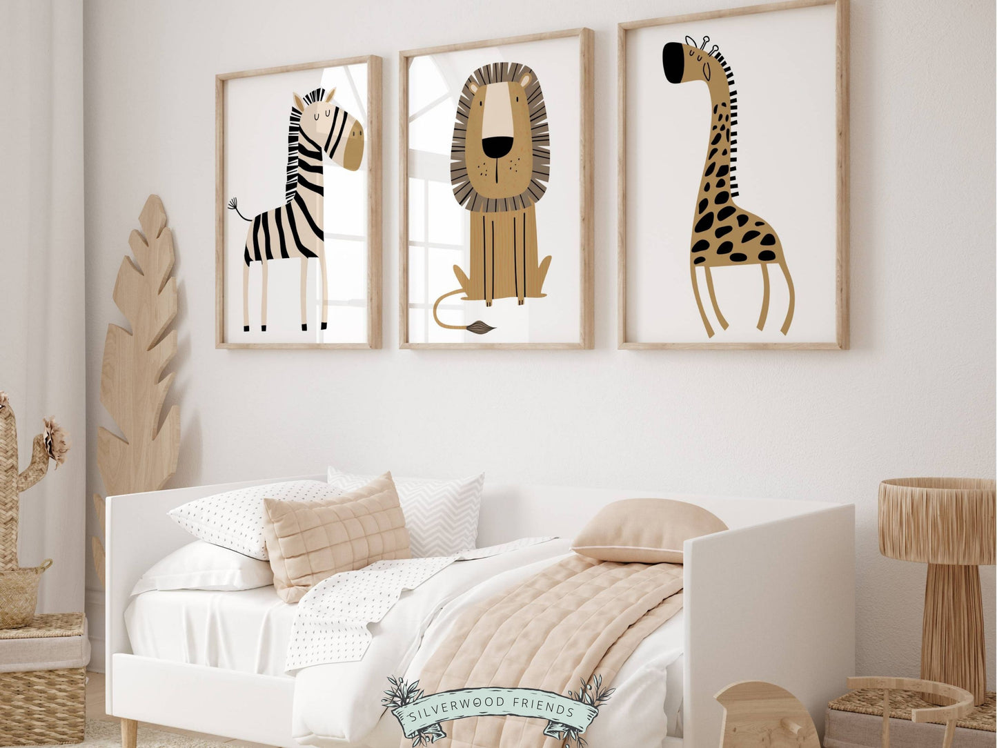 Safari Jungle Animal Nursery Prints