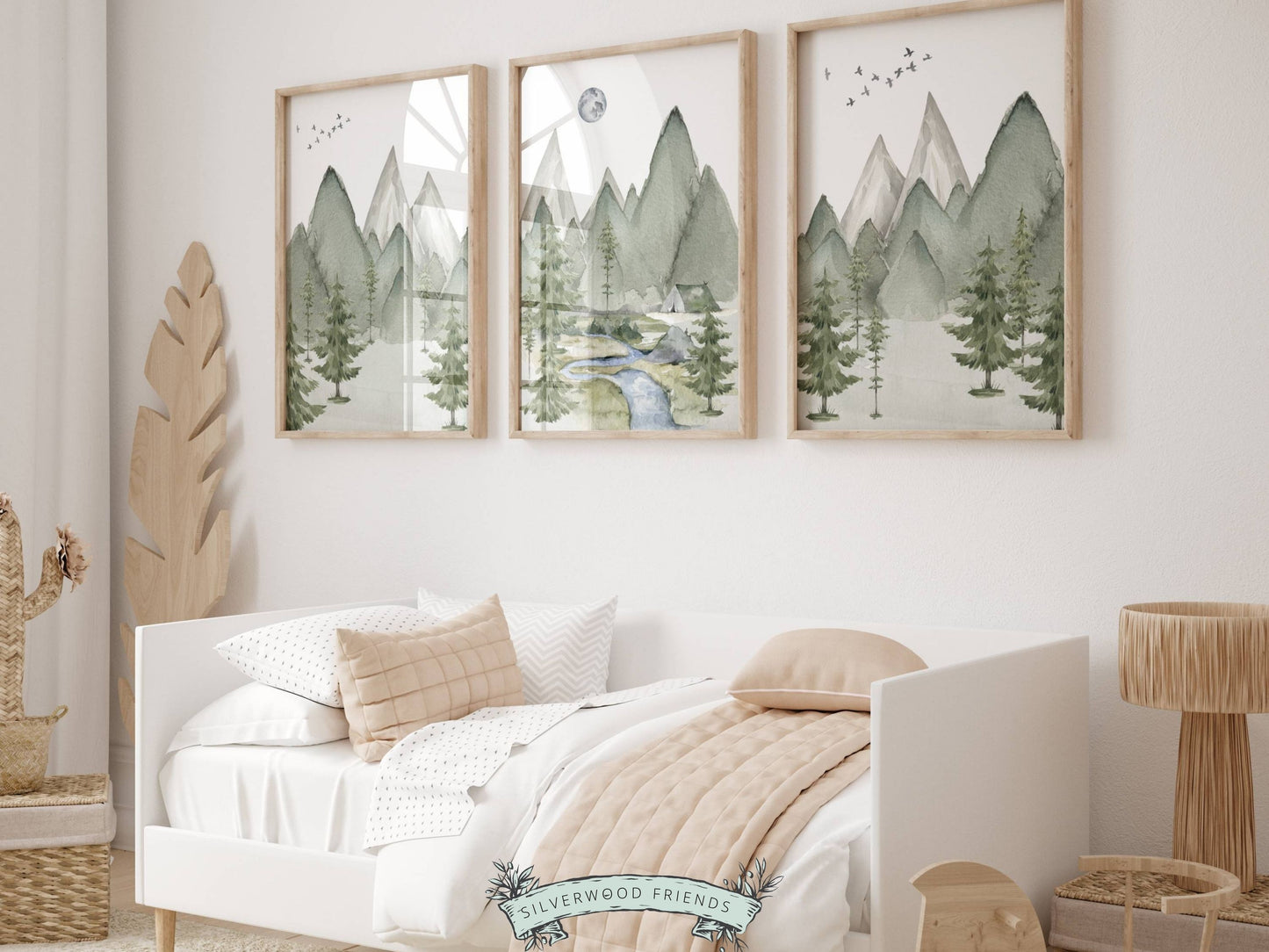 Set of 3 Mountain Nursery Prints