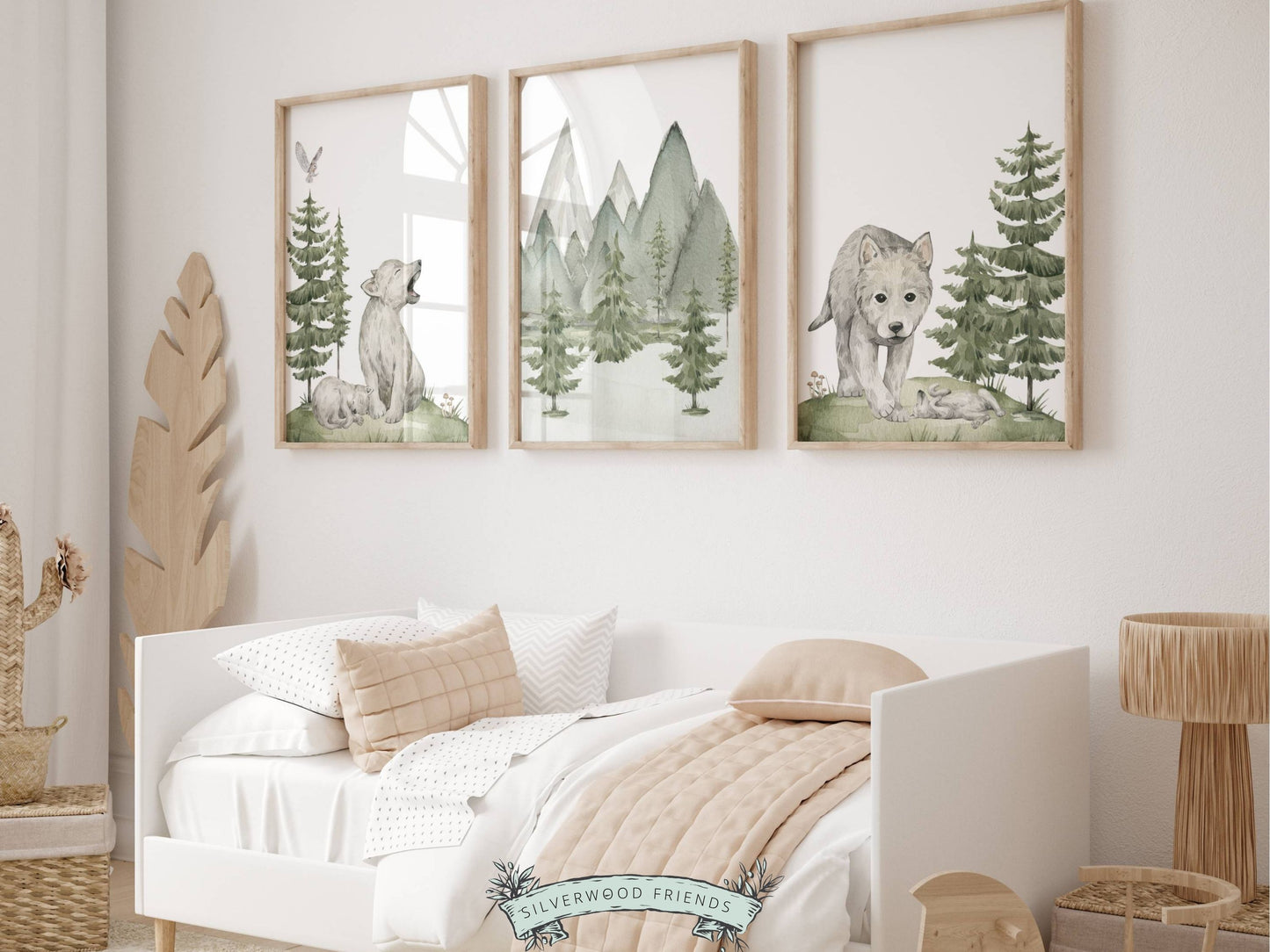 Wolf Forest Nursery Prints