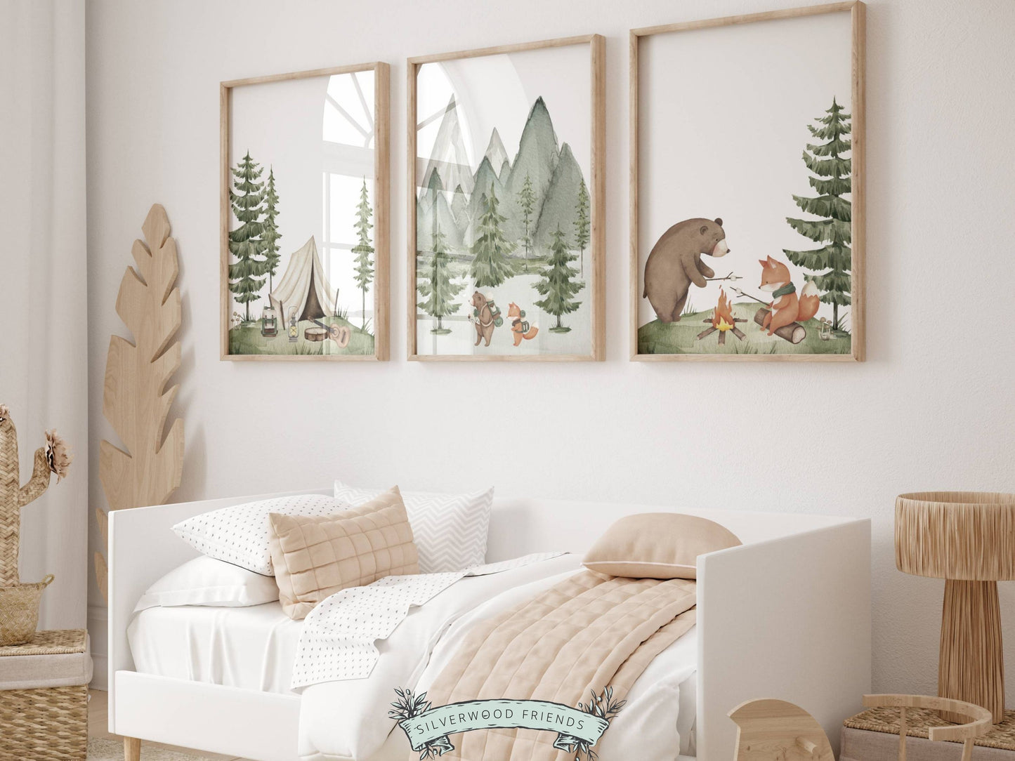 Woodland Camping Nursery Prints