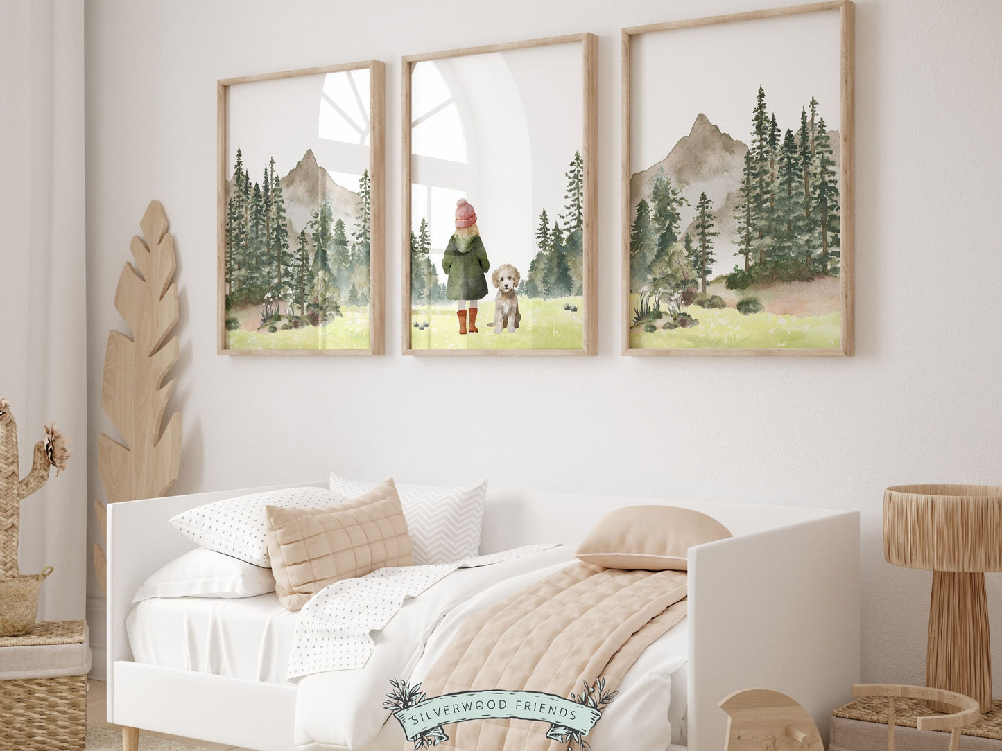 Girls Hiking Nursery Prints