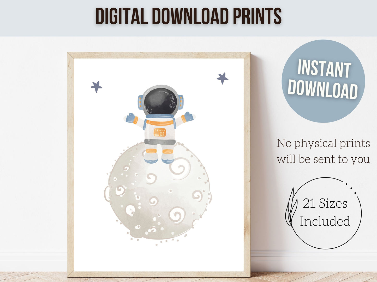 Baby Boys Outer Space Themed Nursery Prints