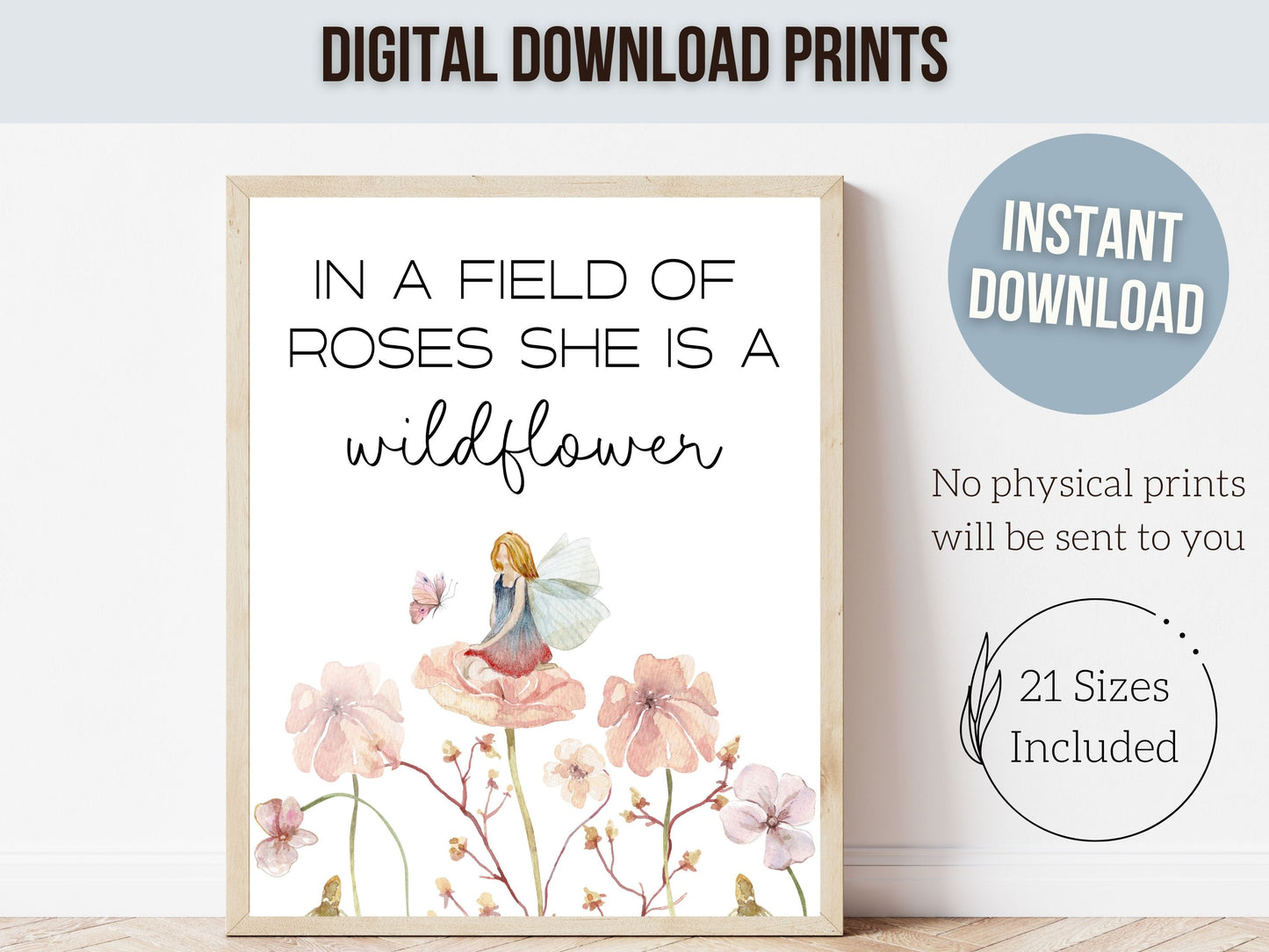 Wildflower Fairy Nursery Print Set