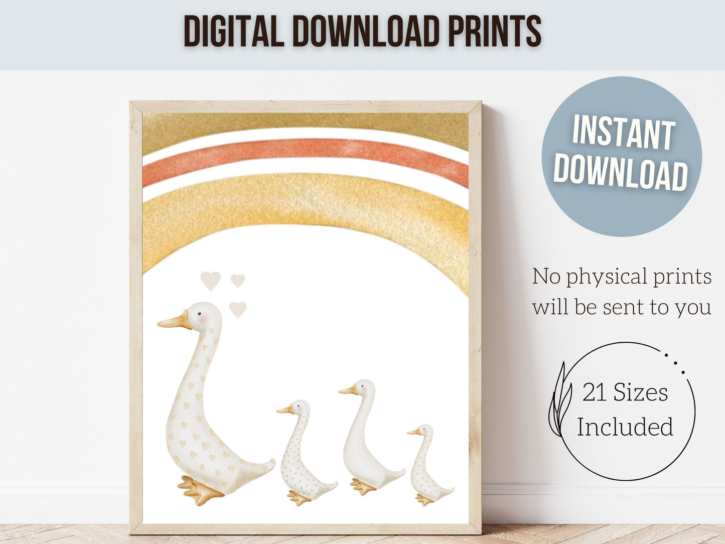 Baby Duck Nursery Prints