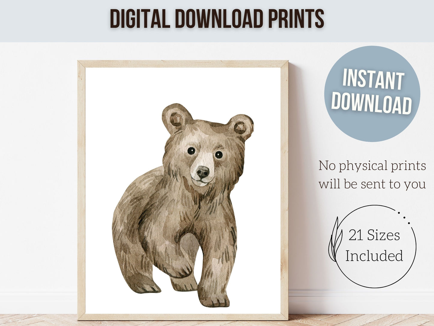 Baby Bear Nursery Prints Set of 6