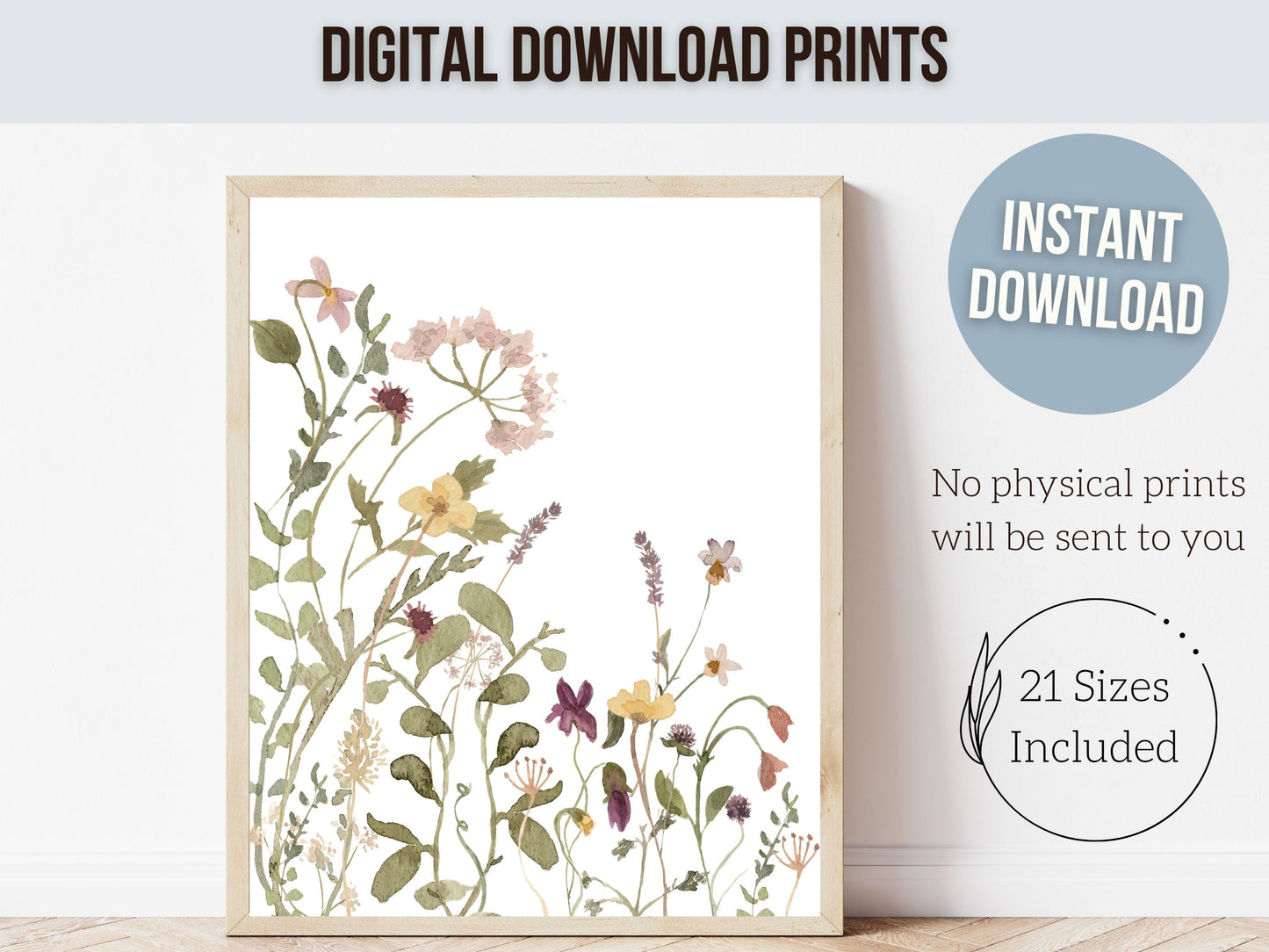 Girls Floral Nursery Prints