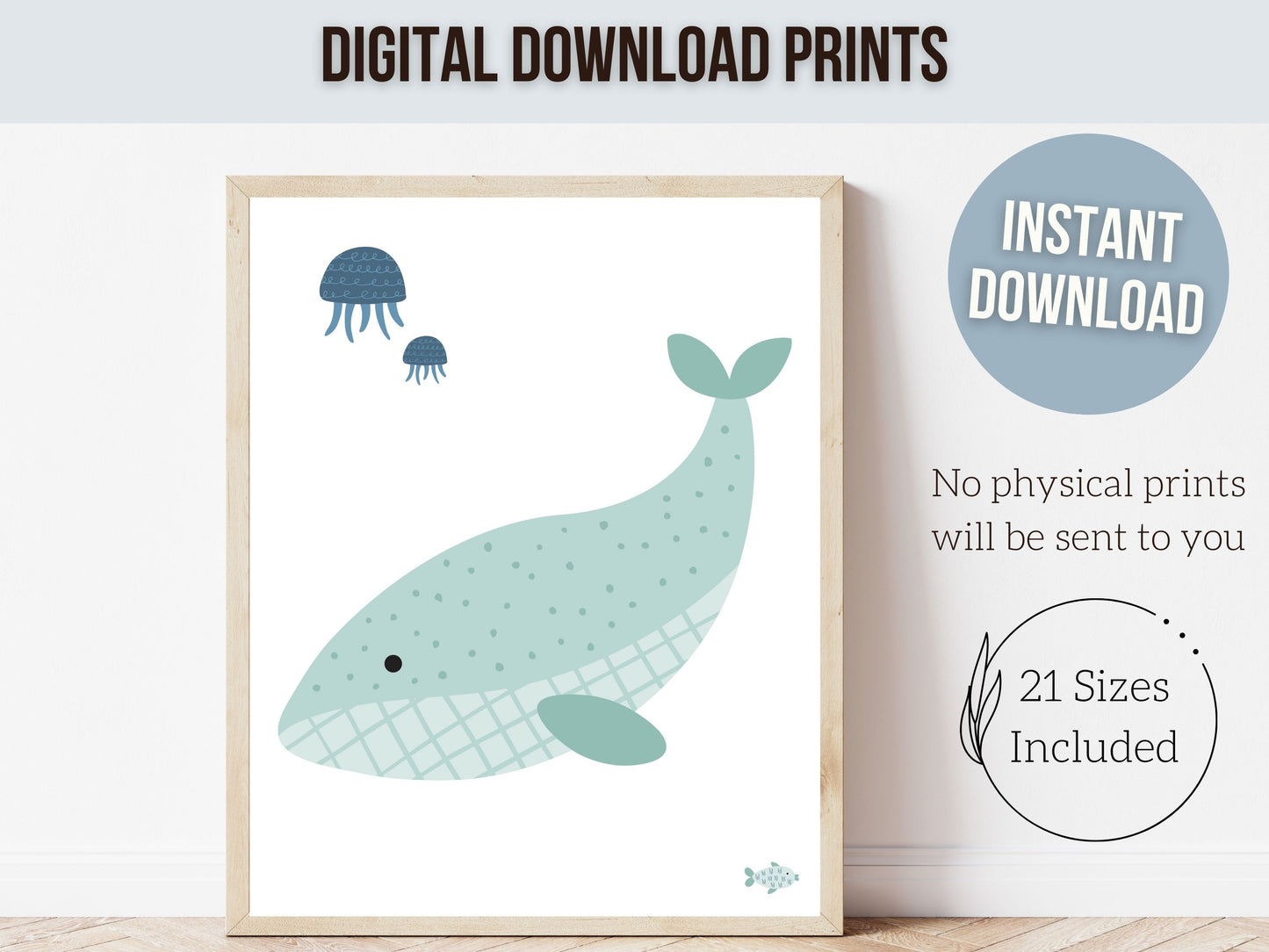 Sea Animals Ocean Nursery Prints