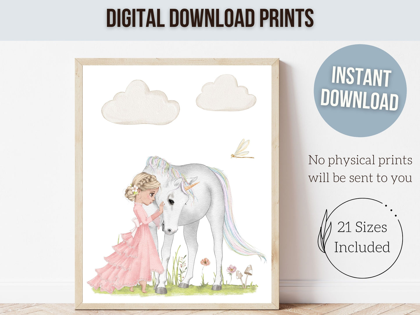 Unicorn Nursery Prints Set of 6