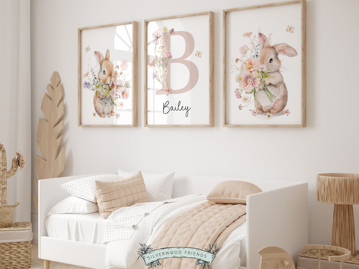 Bunny Nursery Prints - Personalised