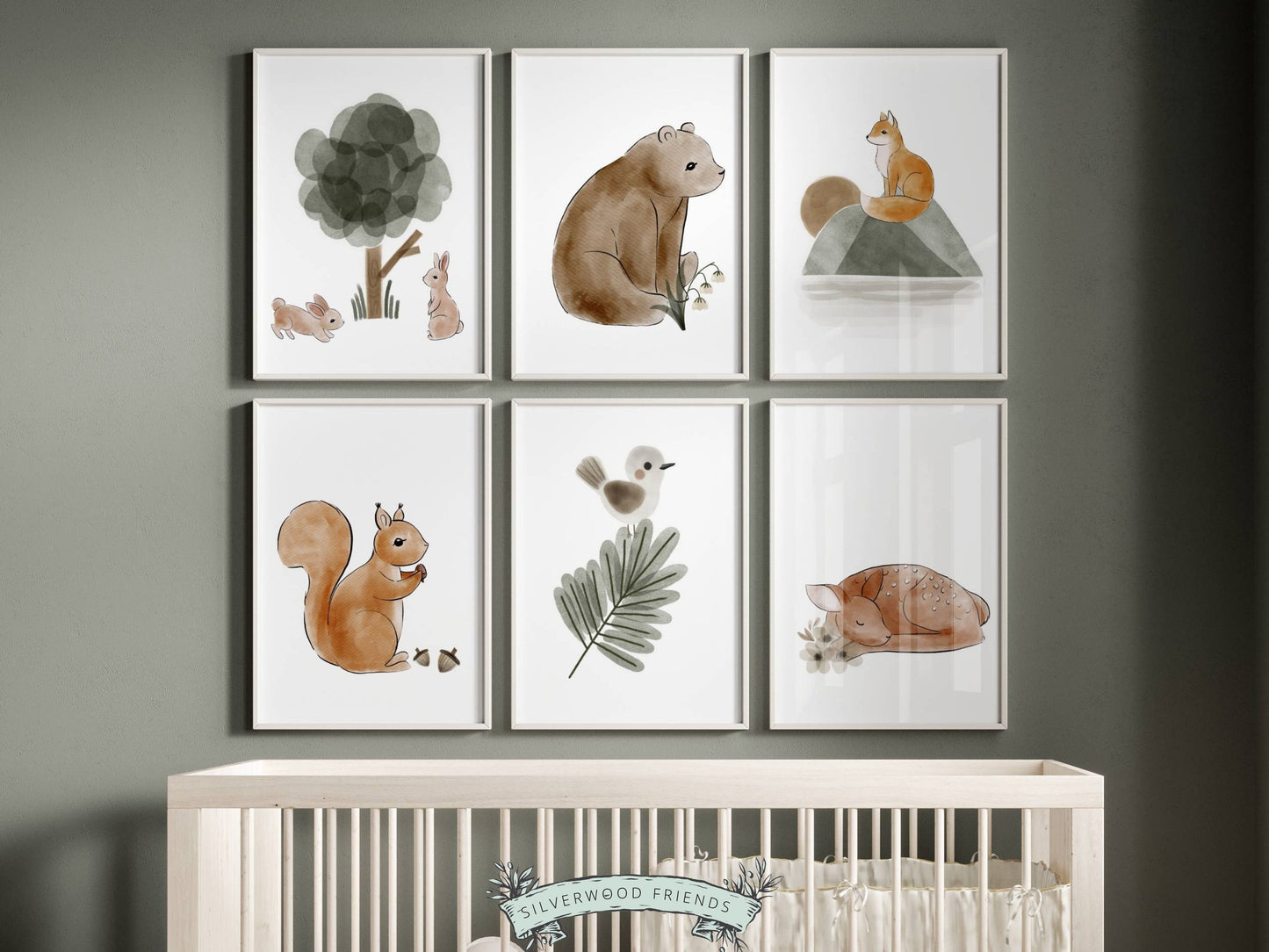 Woodland Nursery Print Set