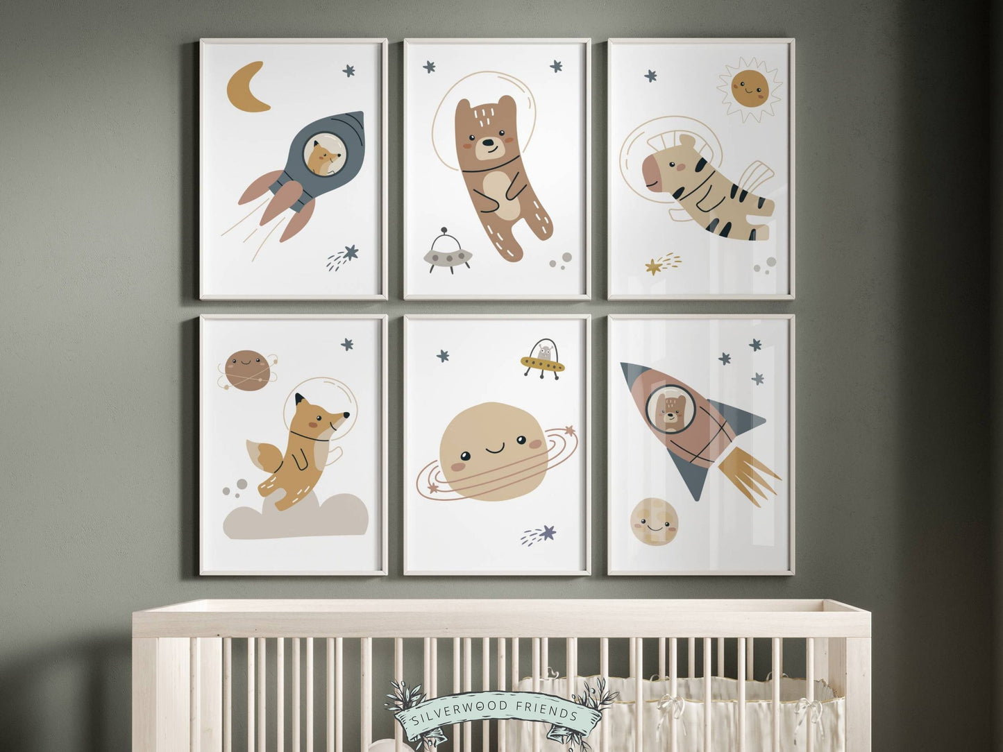 Outer Space Boho Nursery Prints