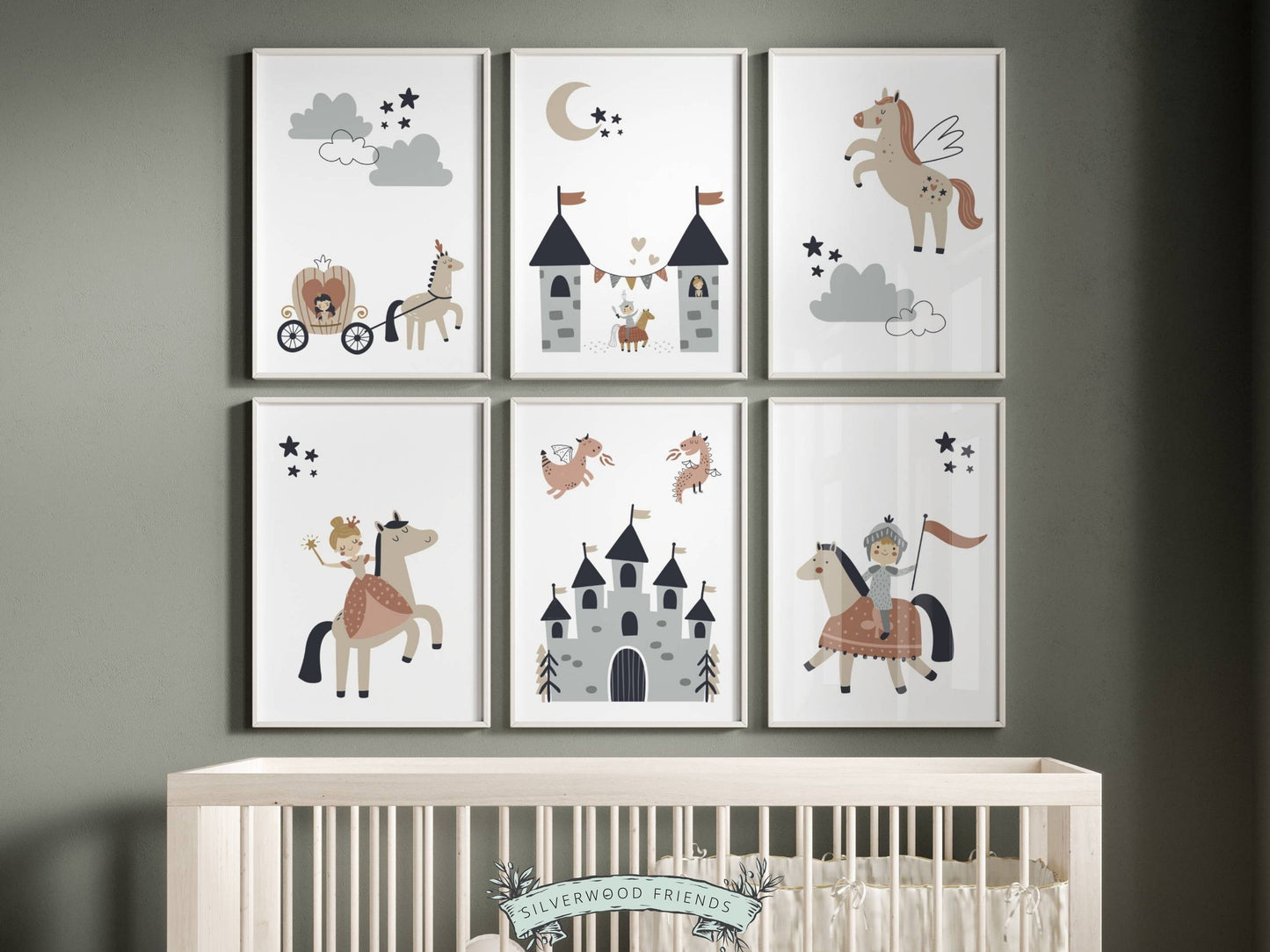 Fairytale Nursery Prints Set of 6