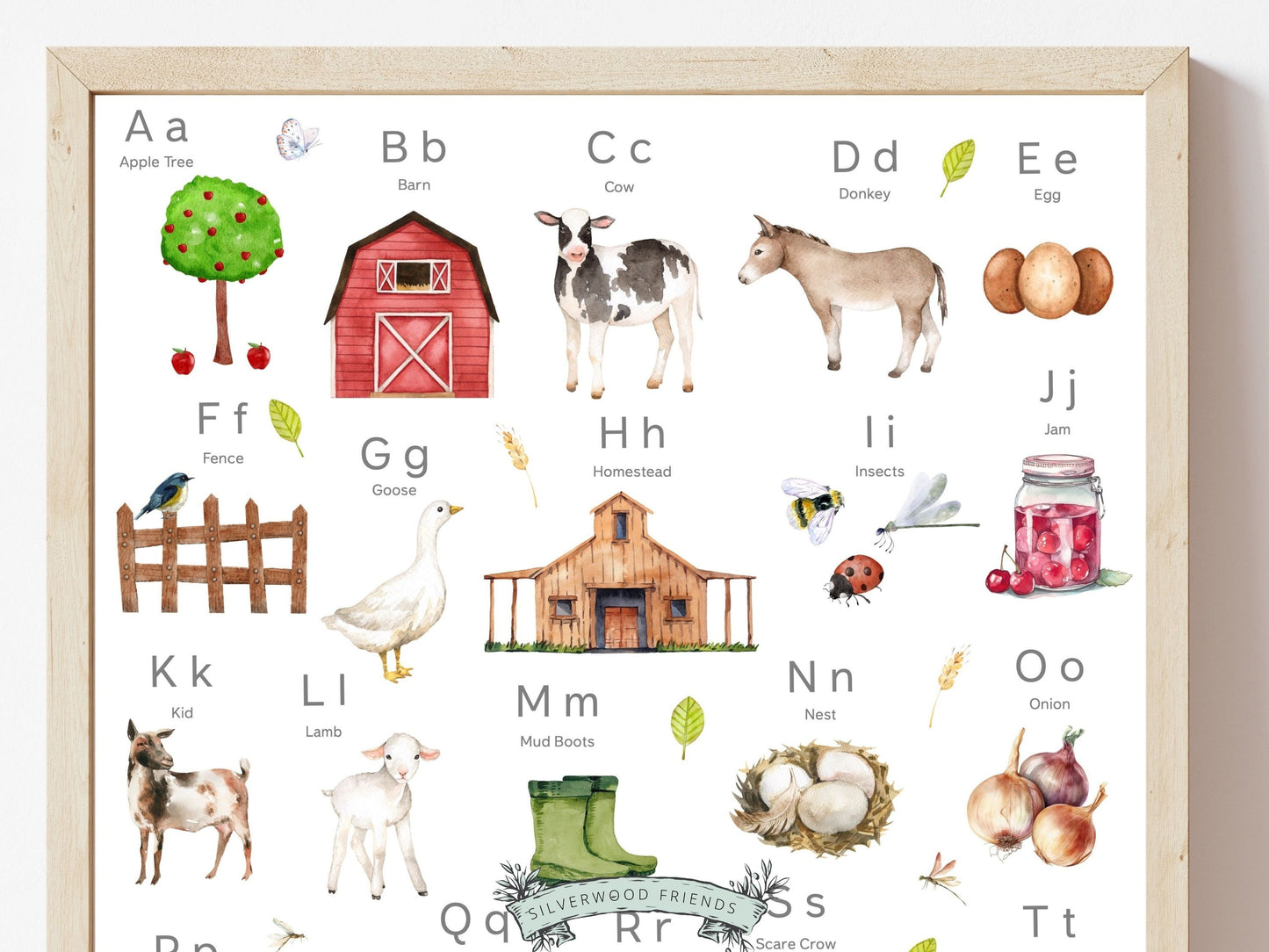 Farm Alphabet Print