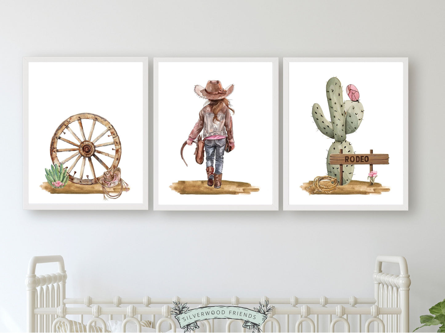 Cowgirl Nursery Print, Cowgirl Nursery Decor, Baby Girl Western Nursery Decor Rodeo Print, Girls Horse Riding Nursery Wall Art Digital Print