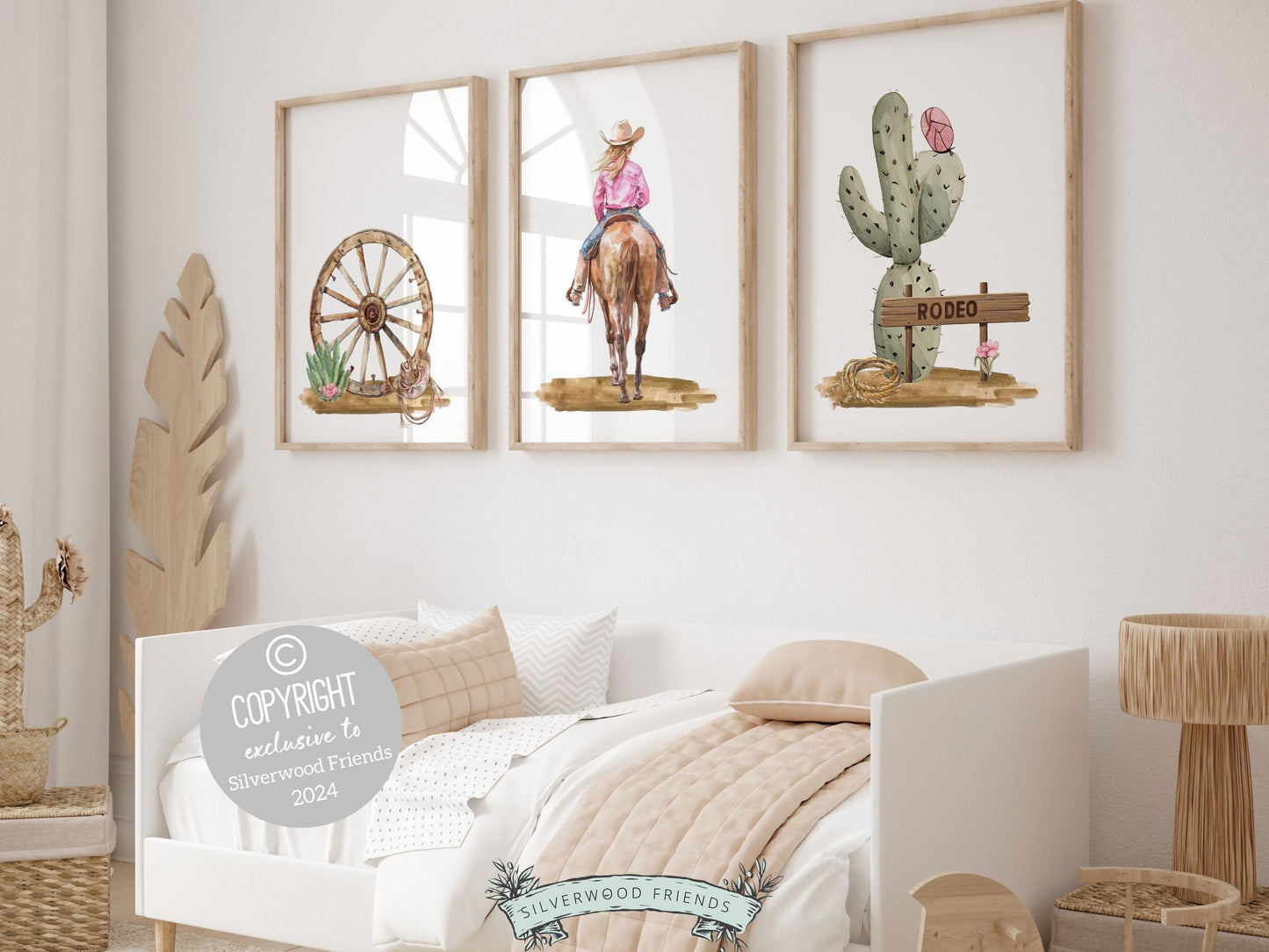 Cowgirl Nursery Print, Cowgirl Nursery Decor, Baby Girl Western Nursery Decor Rodeo Print, Girls Horse Riding Nursery Wall Art Digital Print