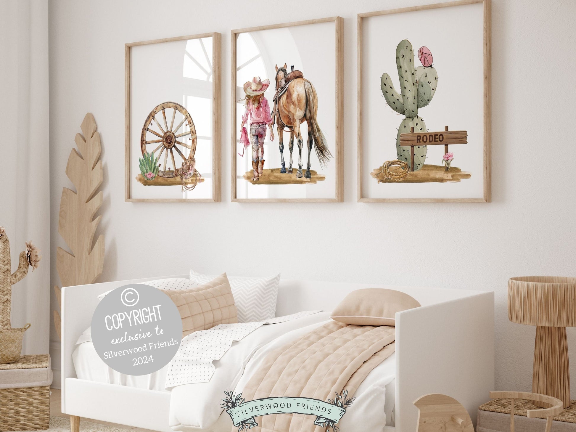 Cowgirl Print, Cowgirl Nursery Decor, Girls Western Theme Room Wall Decor, Rodeo Print, Girls Horse Riding Nursery Wall Art Digital Prints