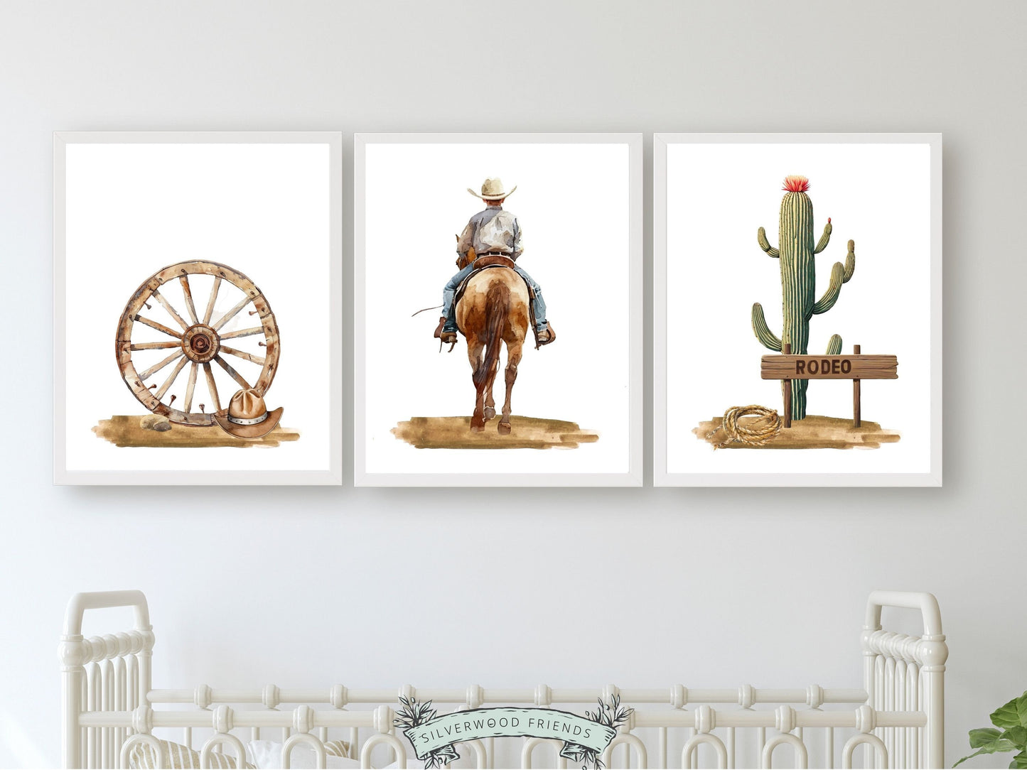 Cowboy Nursery Prints, Cowboy Nursery Decor, Boys Room Western Nursery Decor Rodeo Print, Baby Boys Western Nursery Wall Art Digital Prints