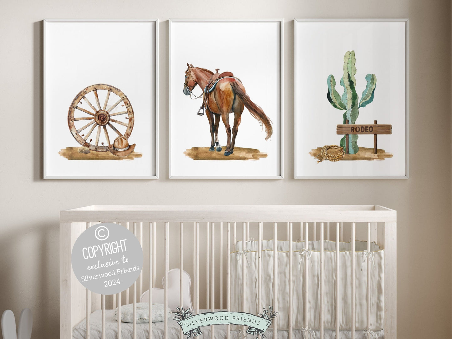 Cowboy Nursery Prints, Cowboy Nursery Decor, Boys Room Western Nursery Decor Rodeo Print, Baby Boy Wild West Nursery Wall Art Digital Prints