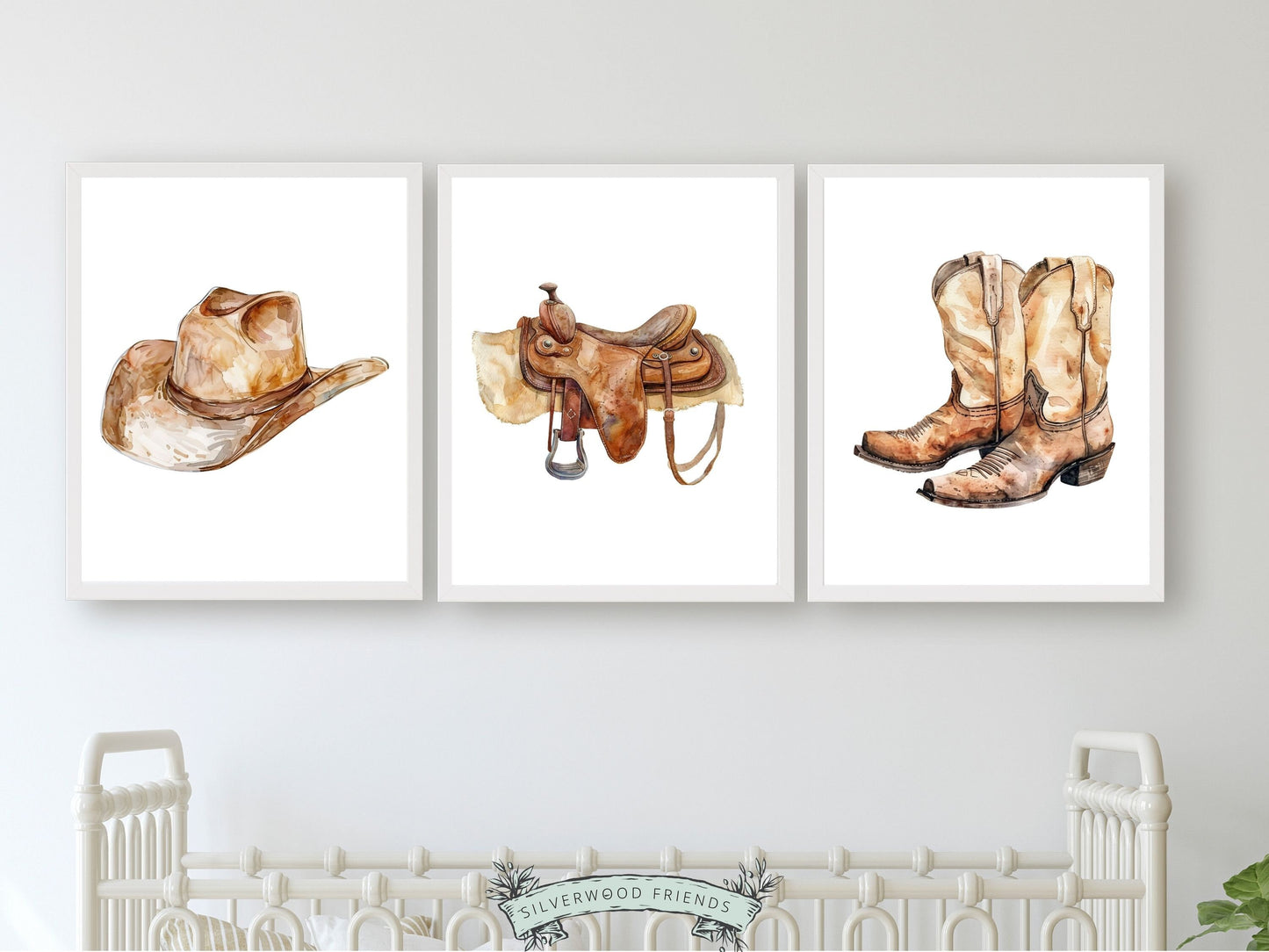 Cowboy Nursery Prints, Cowboy Nursery Decor, Cowgirl Western Nursery Decor, Equestrian Horse Riding Neutral Nursery Wall Art Digital Prints