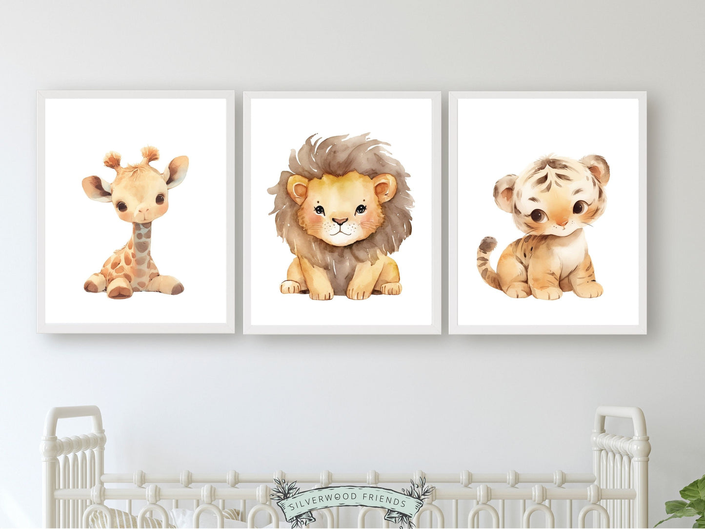 Cute Safari Nursery Prints, Boho Jungle Animal Nursery Decor, Kids Safari Room Wall Decor, Baby Animal Prints, Neutral Nursery Digital Print