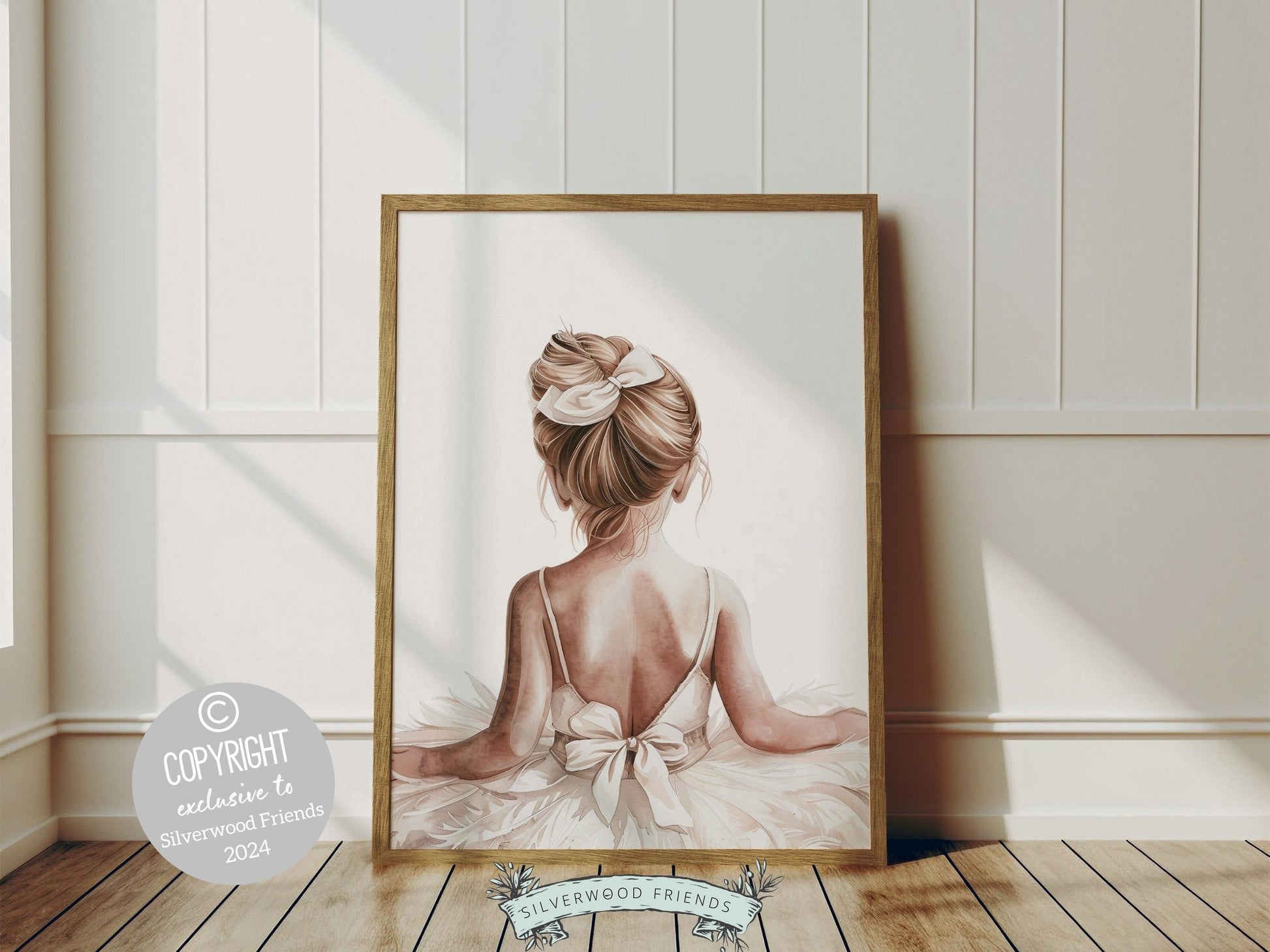 Baby Girl Ballet Nursery Print, Ballerina Nursery Decor, Ballet Nursery Wall Art, Little Ballerina Girls Bedroom Wall Decor Digital Print