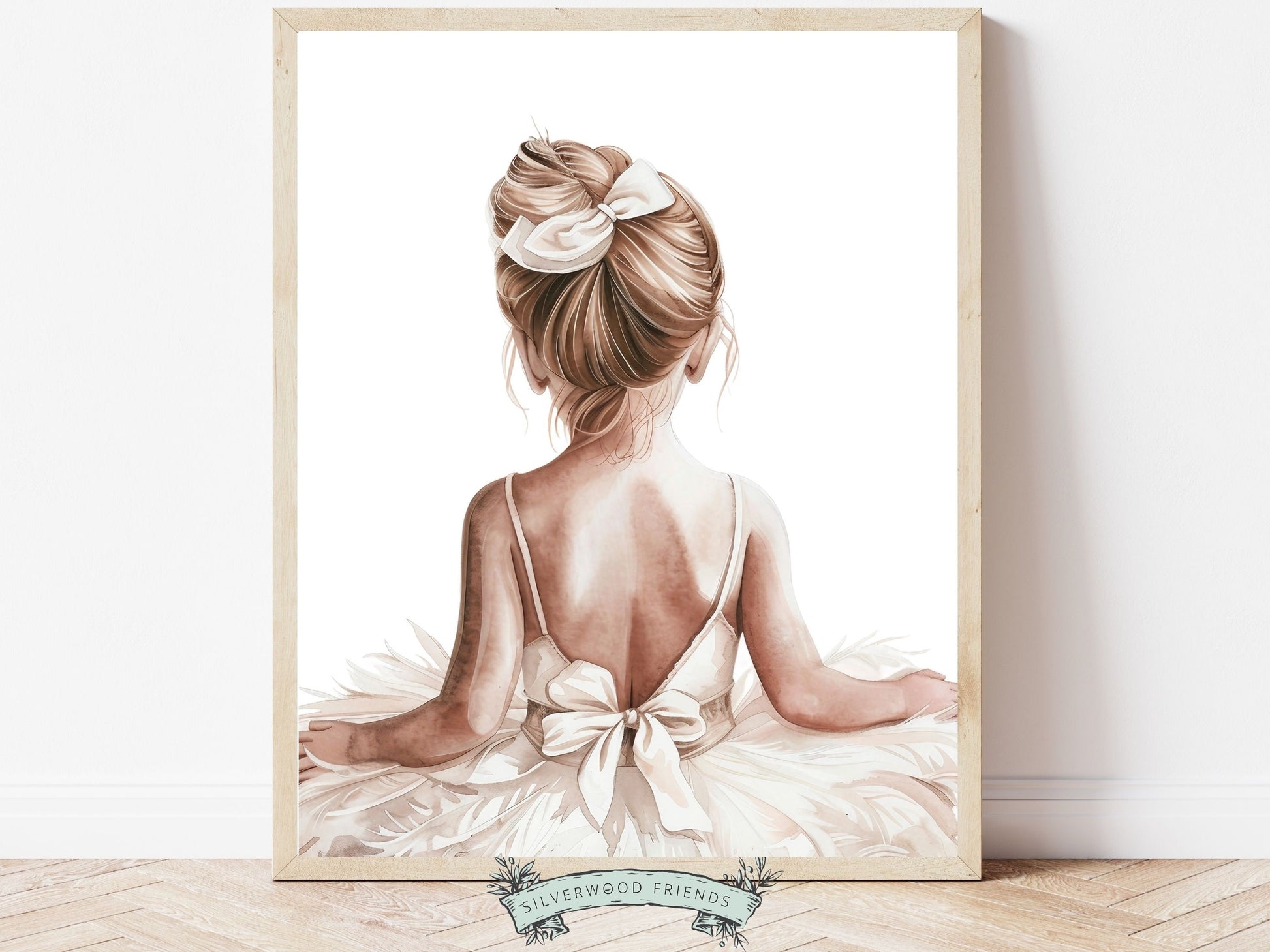 Baby Girl Ballet Nursery Print, Ballerina Nursery Decor, Ballet Nursery Wall Art, Little Ballerina Girls Bedroom Wall Decor Digital Print