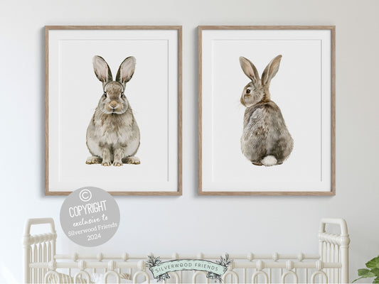 Bunny Tail Nursery Prints - Set 1