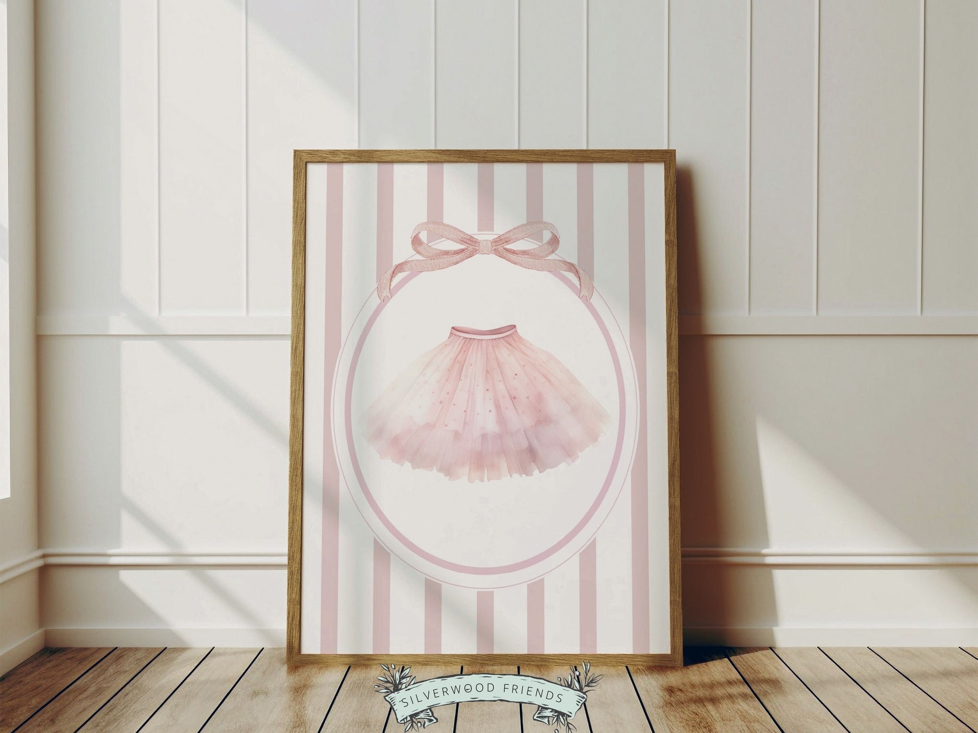 Ballet Prints, Ballerina Nursery Decor, Blush Pink Baby Girl's Ballerina Nursery Wall Art, Newborn Ballet Gift, Ballet Nursery Digital Print