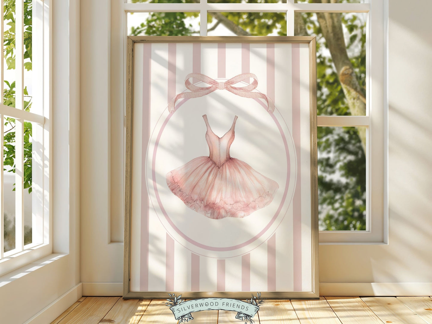 Ballet Prints, Ballerina Nursery Decor, Blush Pink Baby Girl's Ballerina Nursery Wall Art, Newborn Ballet Gift, Ballet Nursery Digital Print