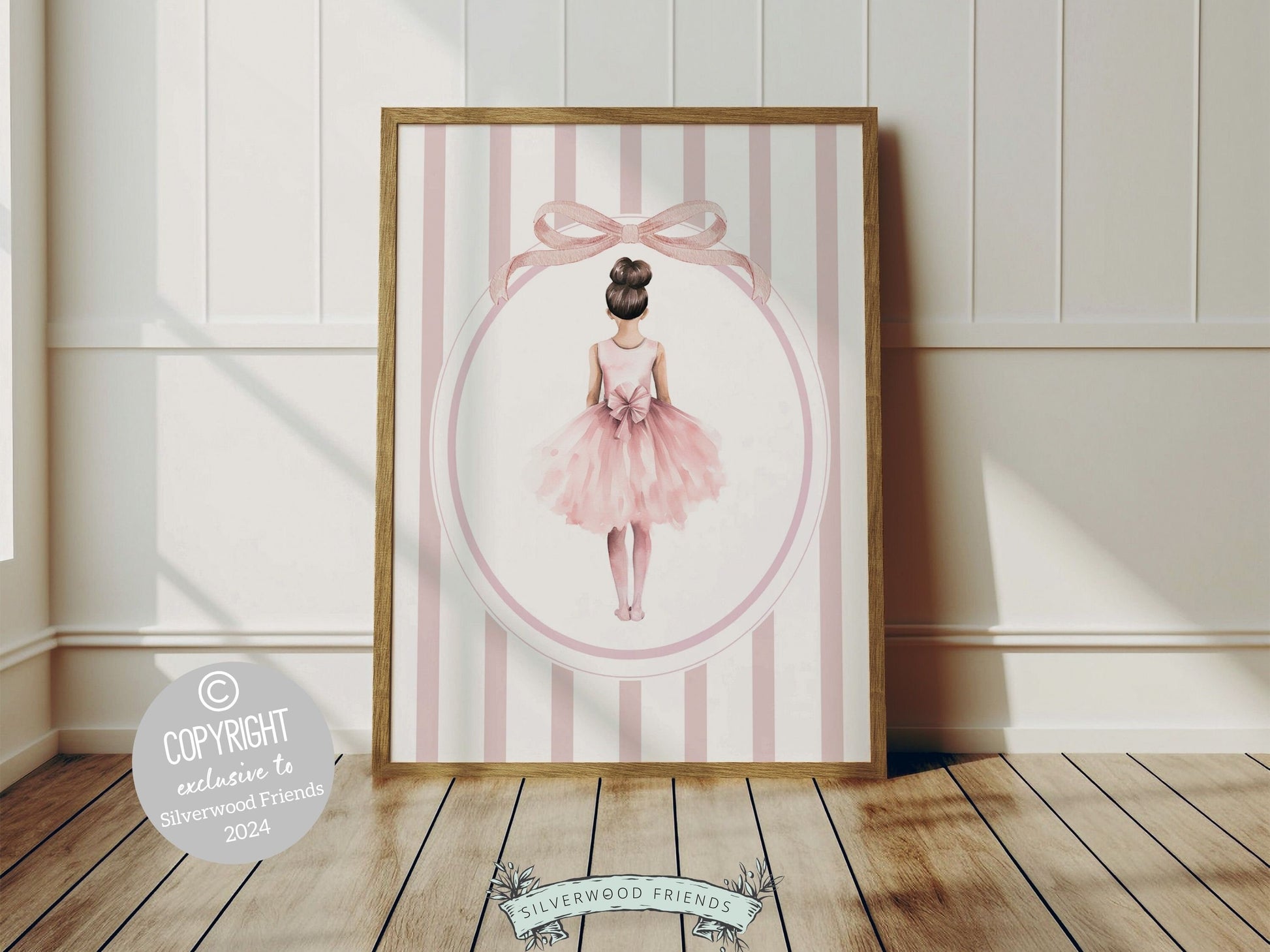 Ballet Nursery Prints Set of 4, Ballerina Nursery Decor, Blush Pink Baby Girl Ballerina Nursery Wall Art, Pink Ballet Nursery Digital Print