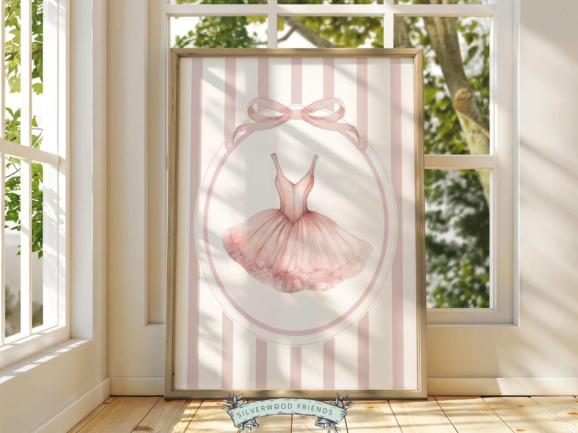 Ballet Nursery Prints Set of 4, Ballerina Nursery Decor, Blush Pink Baby Girl Ballerina Nursery Wall Art, Pink Ballet Nursery Digital Print