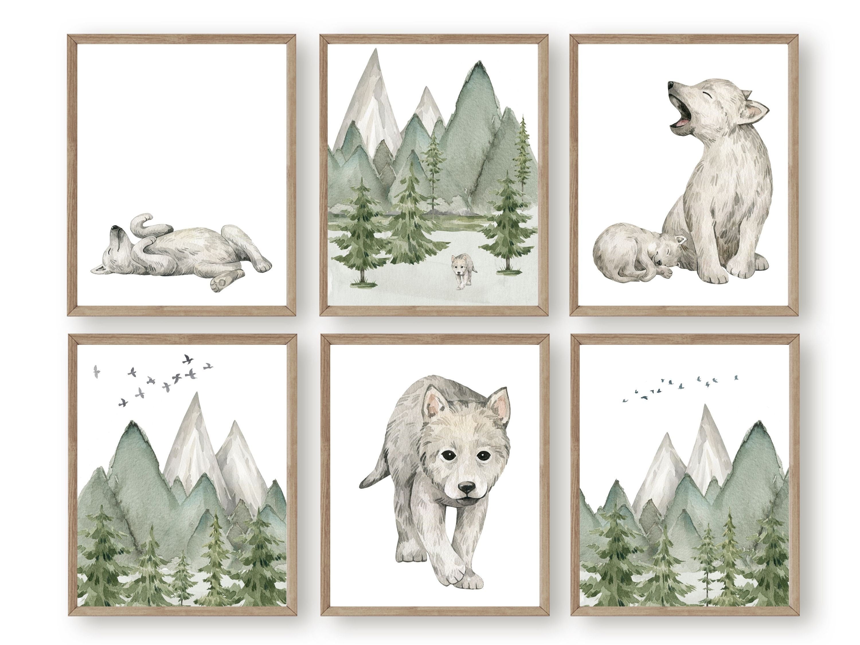 Nursery print clearance set