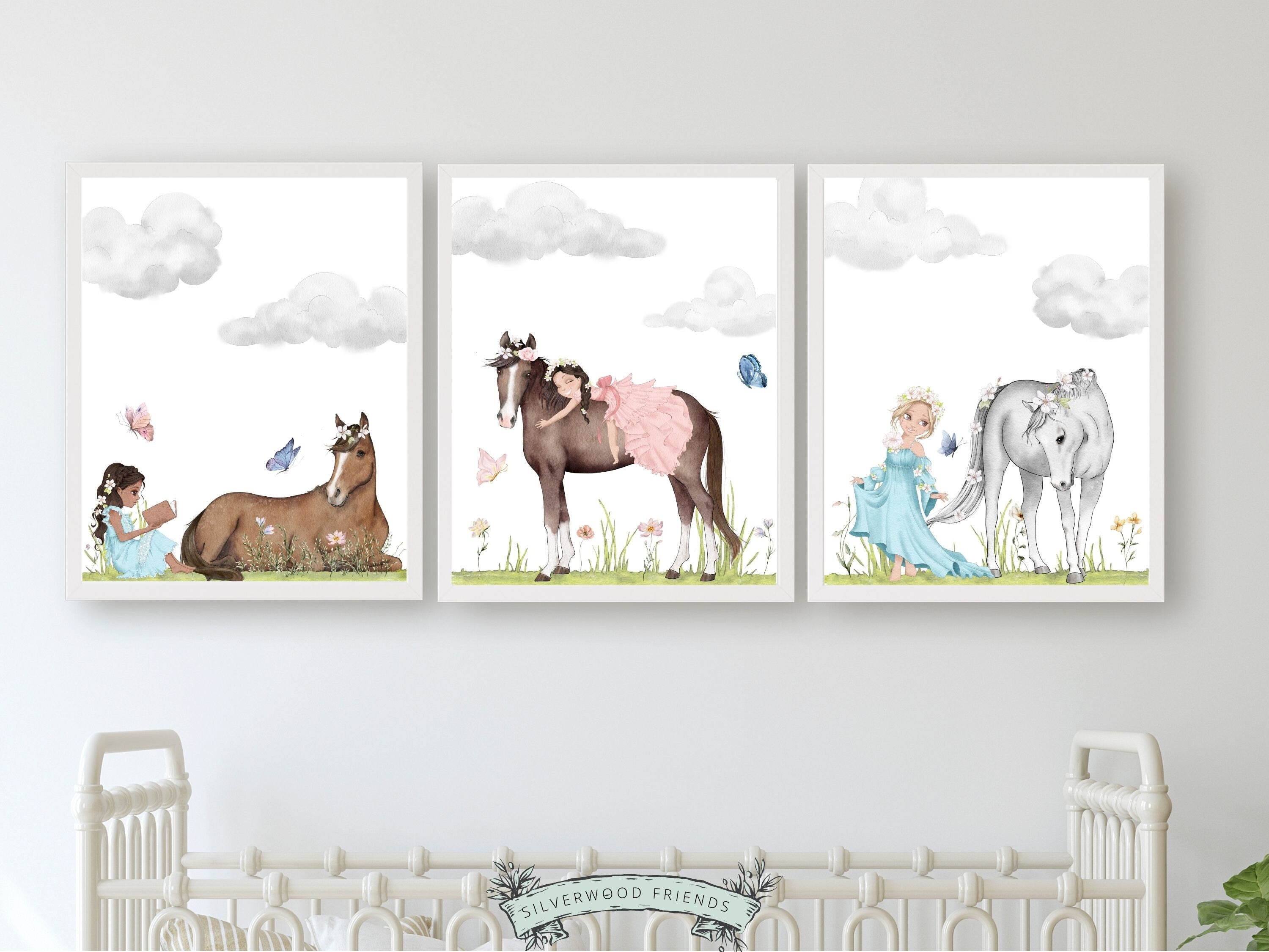 Horse Nursery Prints Silverwood Friends