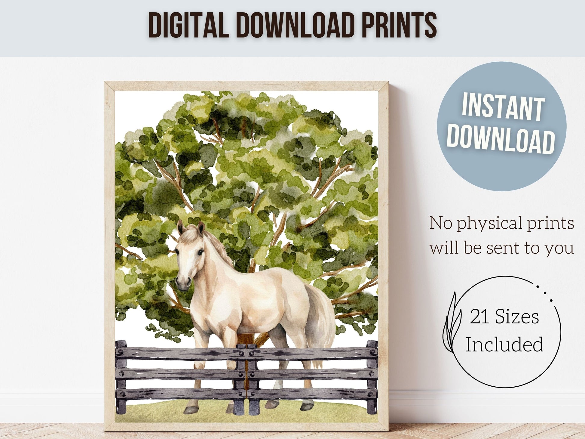 Horse Nursery Prints, Horse Nursery Decor, Horse Nursery Wall Art, Horse Riding Print Gift, Equestrian Wall Decor,Farm Nursery Digital Print